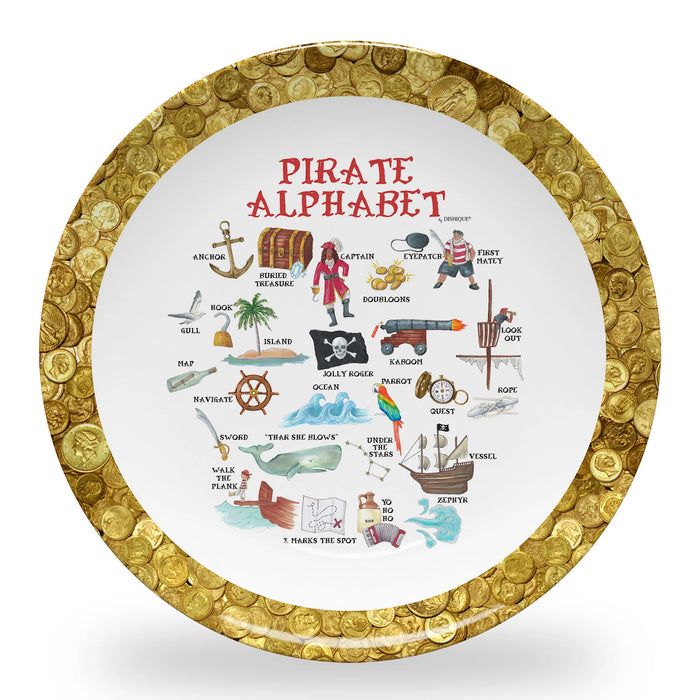 Pirate Alphabet Plate