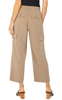 Hi-rise Cargo Crop Straight Dark Navy