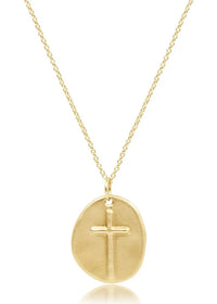 16" Necklace Gold Inspire Charm