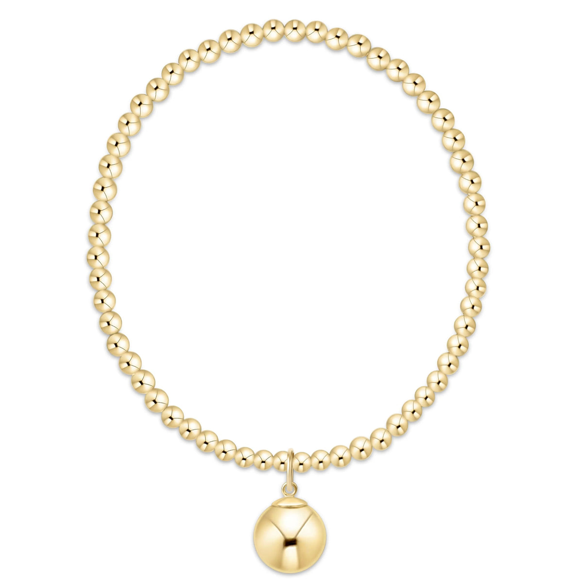 Classic Gold 3mm B - Classic Gold 10mm Ball Charm