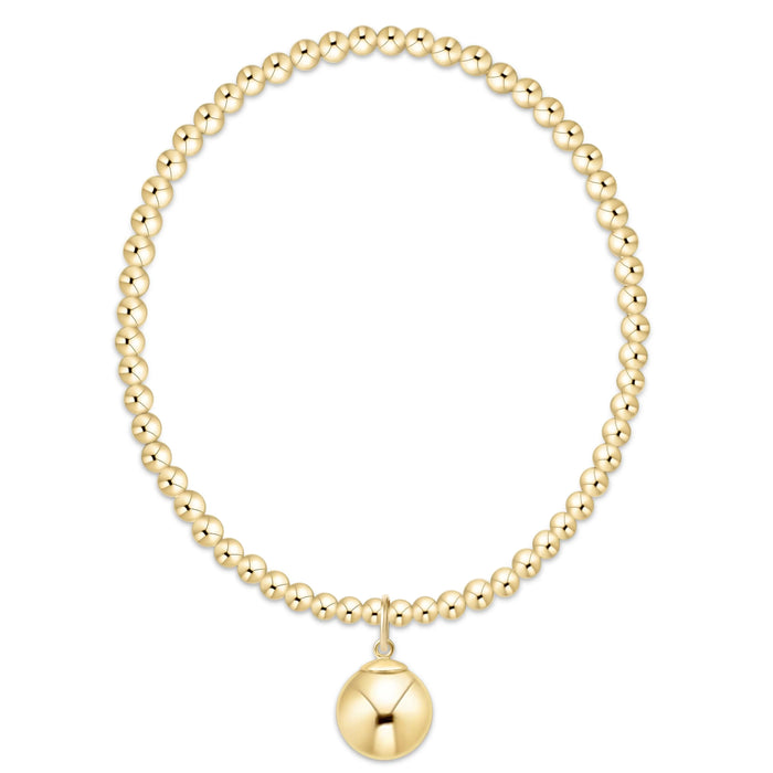 Classic Gold 3mm B - Classic Gold 10mm Ball Charm