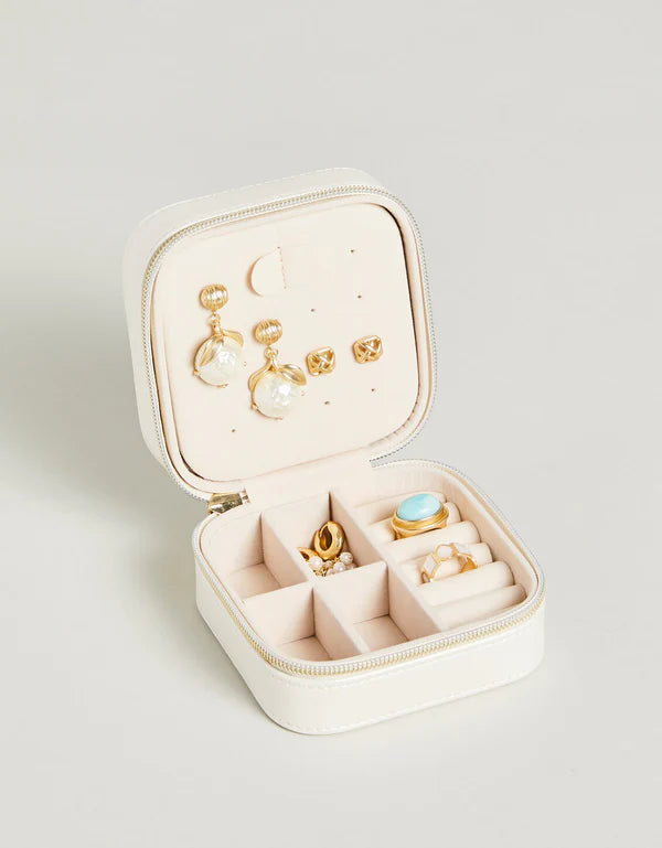 Travel Jewelry Case Pearl