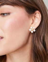 Sweet Song Earrings Set Cream Cream Coral