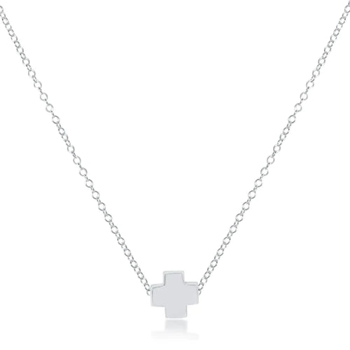 16" Necklace Signature Sterling Cross Necklace
