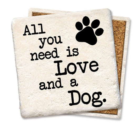 Love & A Dog Coaster
