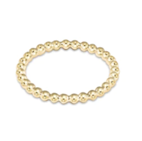 Classic Gold 2mm Bead Ring - size 7