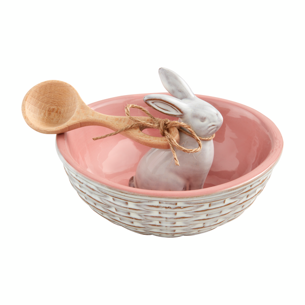 Tidbit Bunny Bowl - Pink