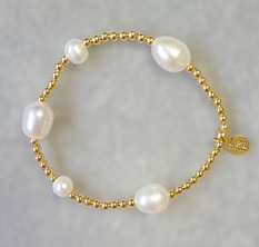 Sweet Bracelet - Pearl & Gold