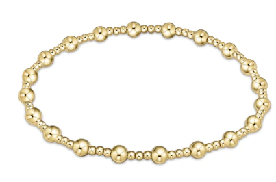 Classic Sincerity 4mm Bead Bracelet Gold