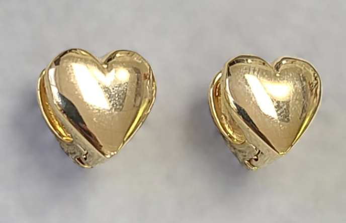 XO Paperclip Heart Earrings